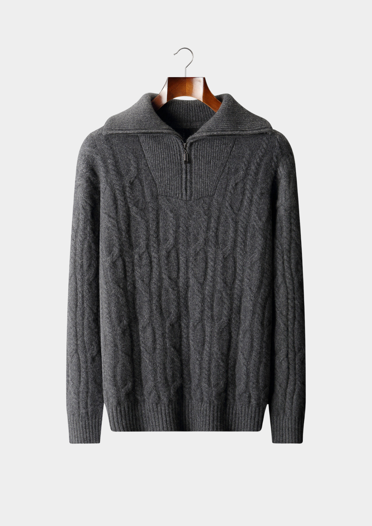 Aosta Cashmere Cable Half-Zip