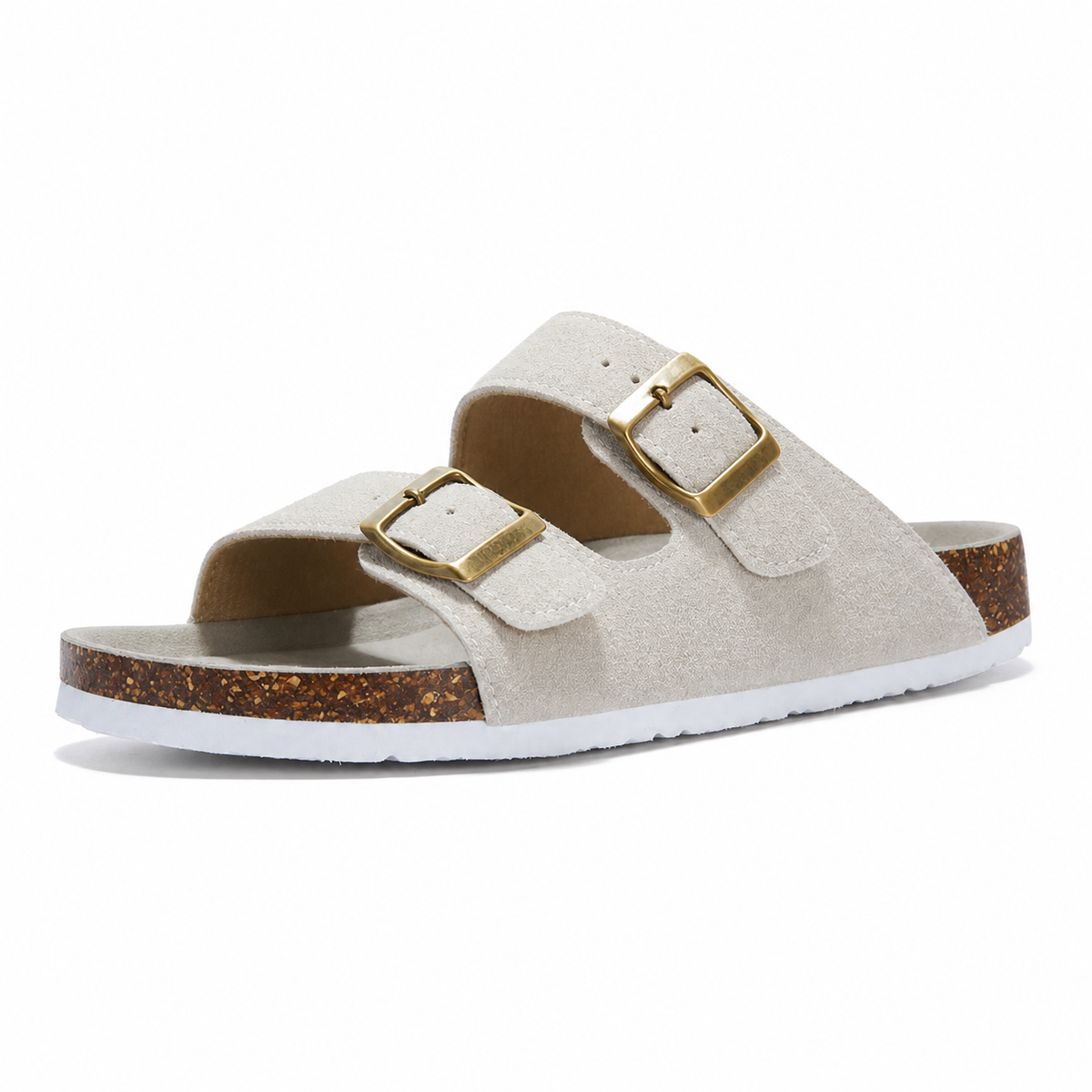 Siena Suede Two-Strap Sandal, view 17