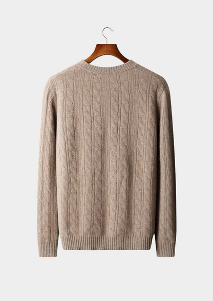 Lecco Merino Cable Crewneck