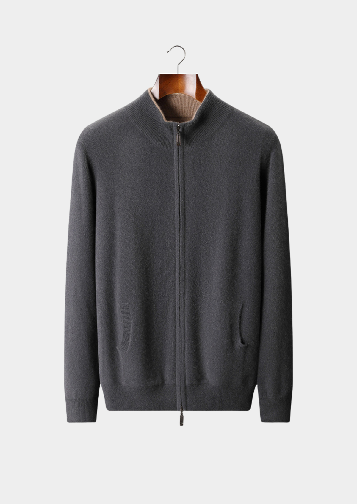 Merano Cashmere Two-Way Zip Cardigan