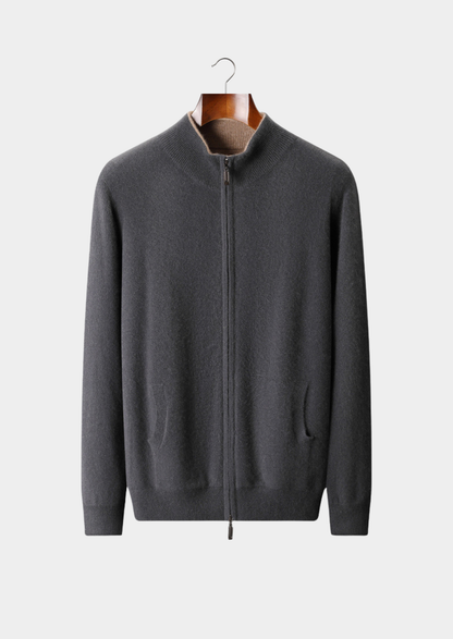 Merano Cashmere Two-Way Zip Cardigan