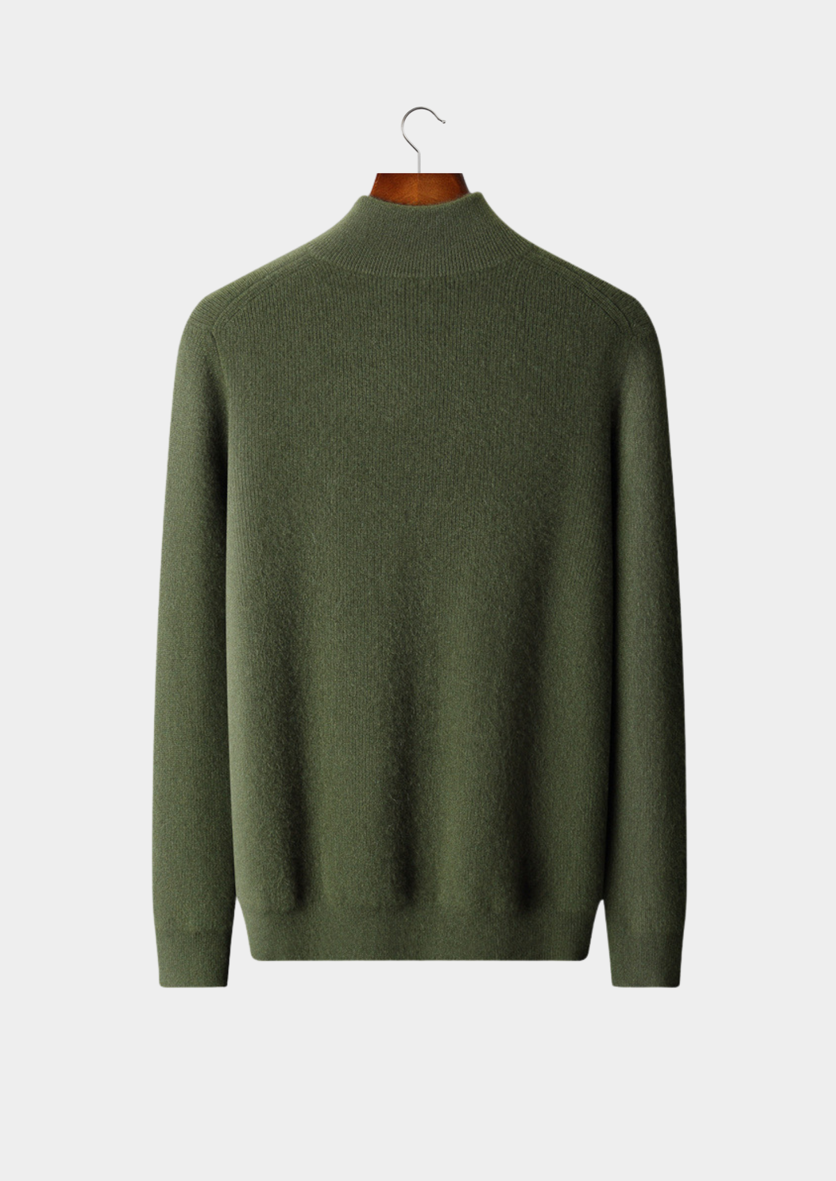 Bergamo Cashmere Ribbed Half-Zip