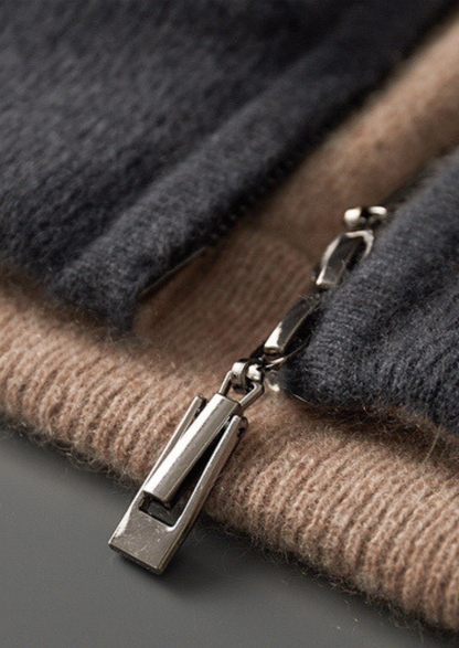 Merano Cashmere Two-Way Zip Cardigan