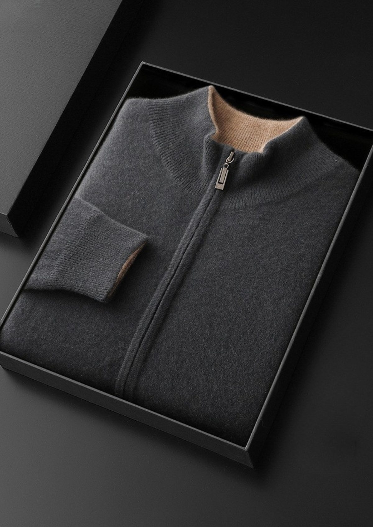 Merano Cashmere Two-Way Zip Cardigan
