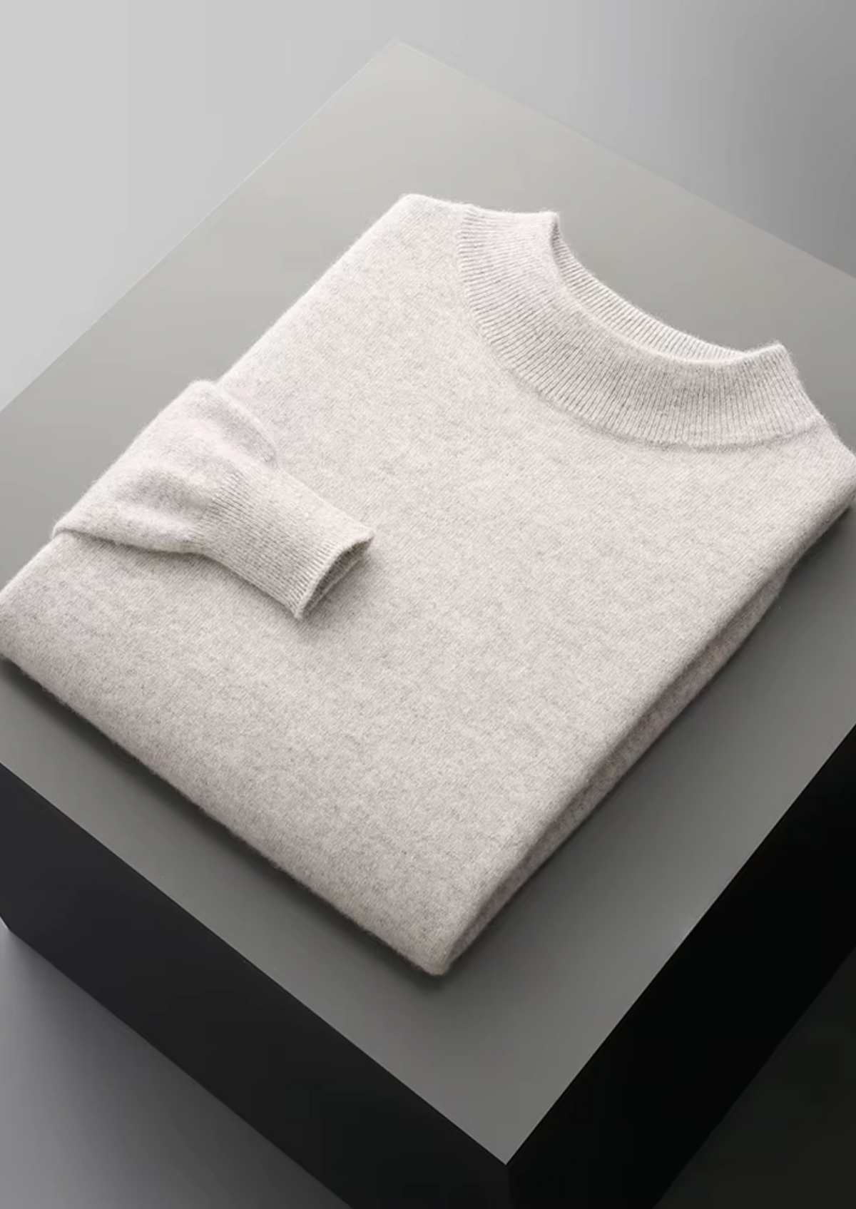 Biella Merino Mock Neck