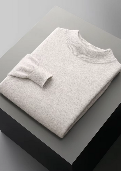 Biella Merino Mock Neck