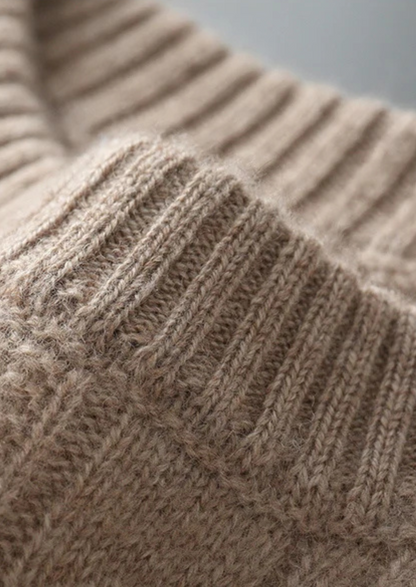 Lecco Merino Cable Crewneck