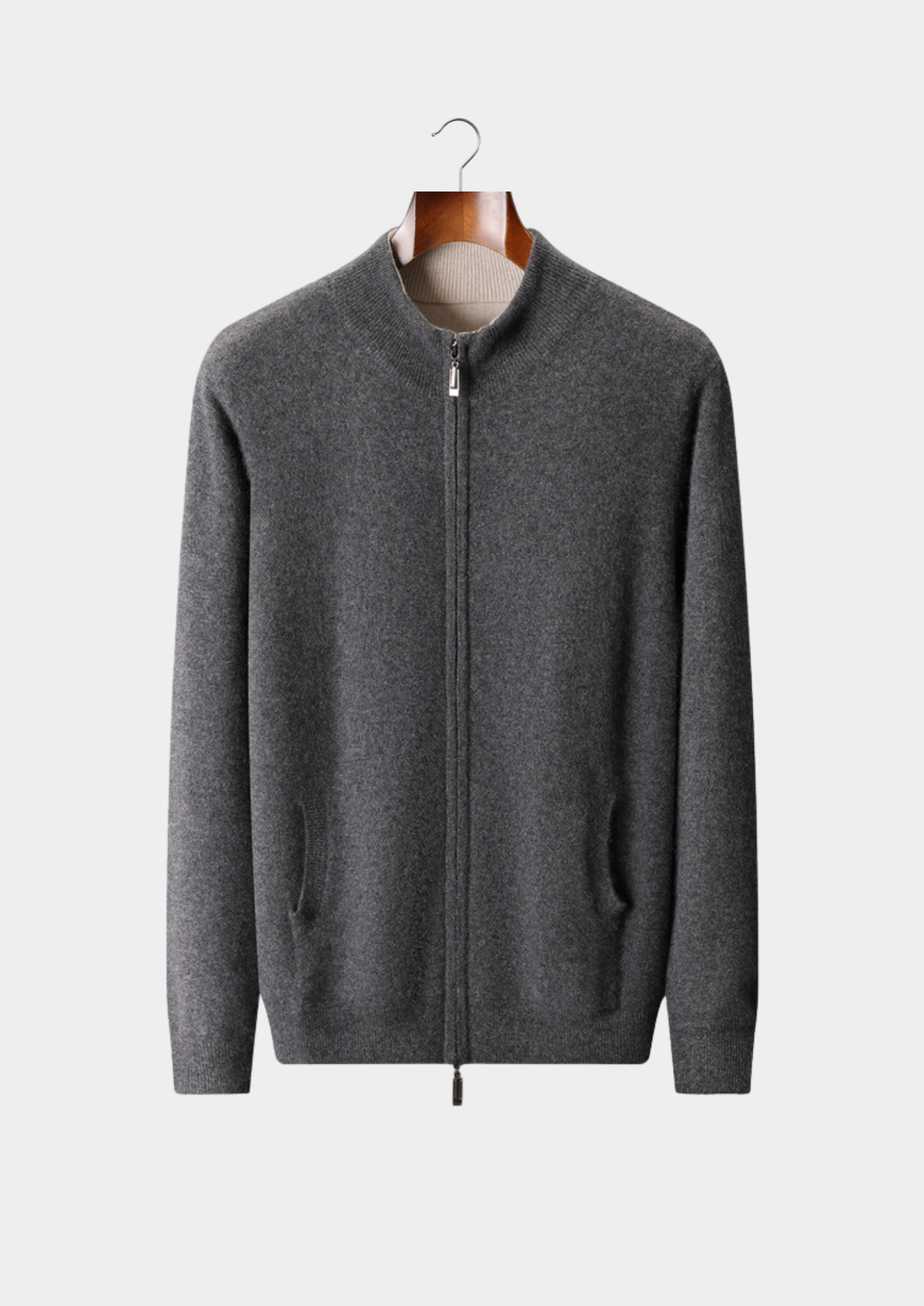 Merano Cashmere Two-Way Zip Cardigan
