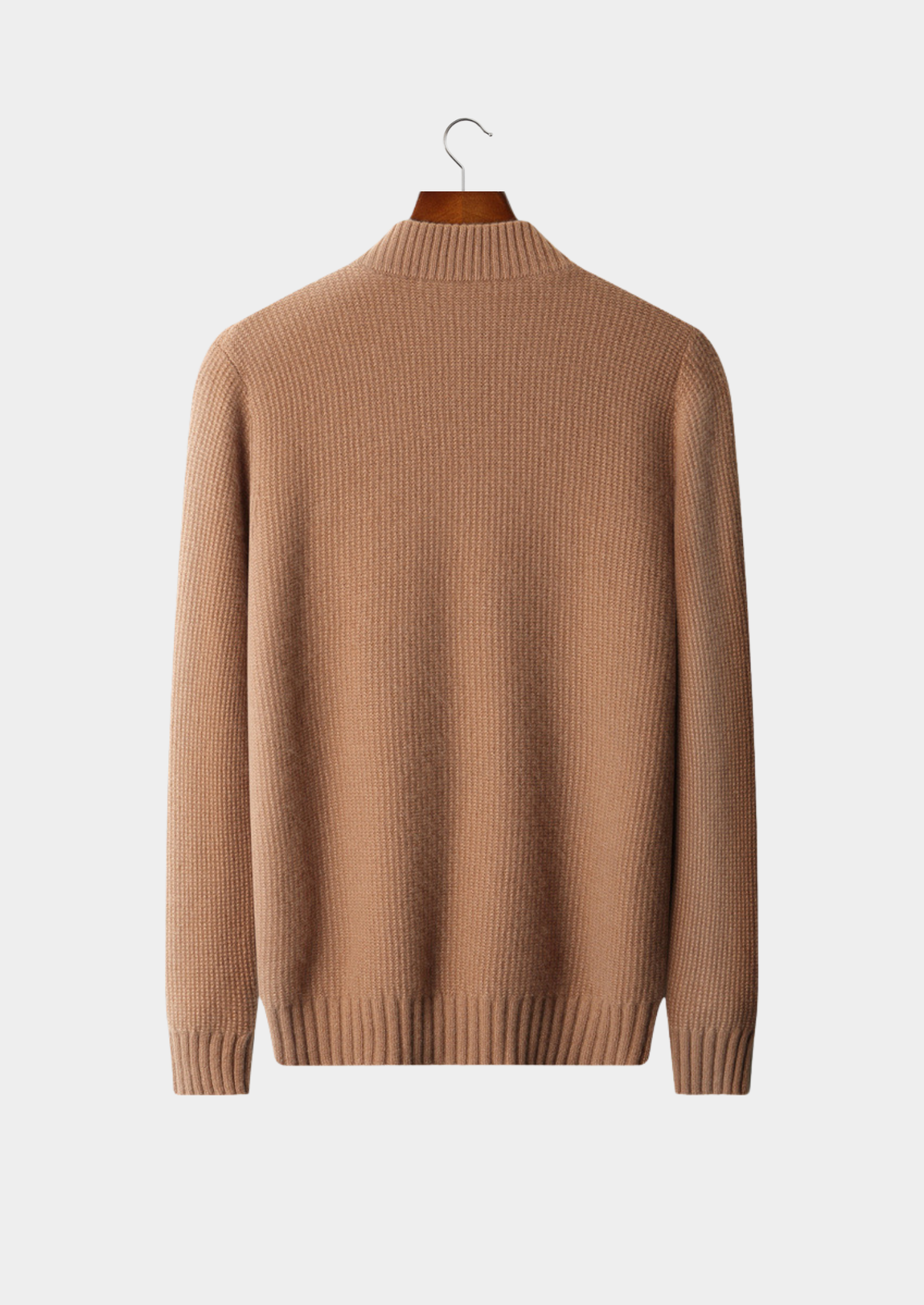 Belluno Cashmere Ribbed Zip Cardigan