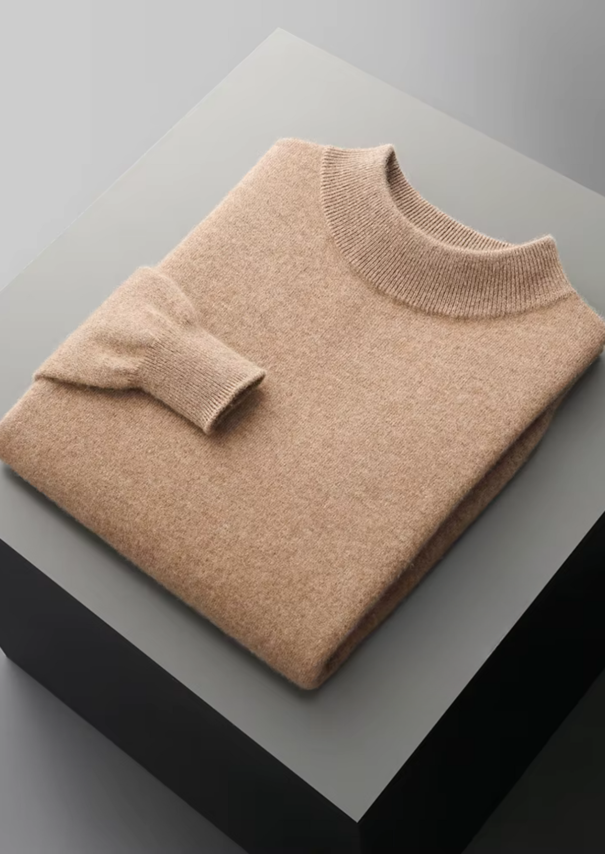 Biella Merino Mock Neck