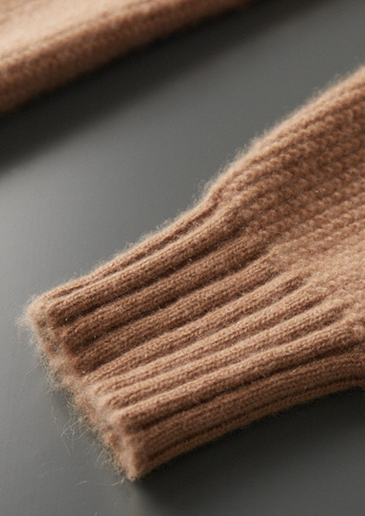 Belluno Cashmere Ribbed Zip Cardigan