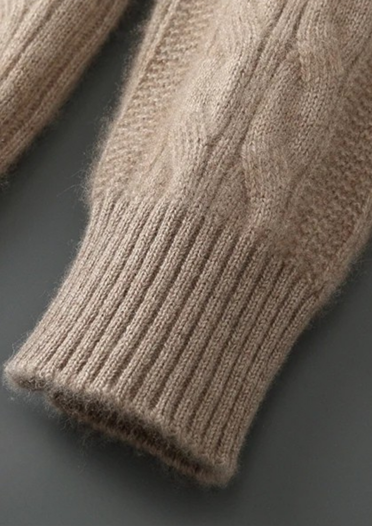 Lecco Merino Cable Crewneck