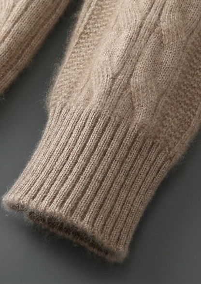 Lecco Merino Cable Crewneck