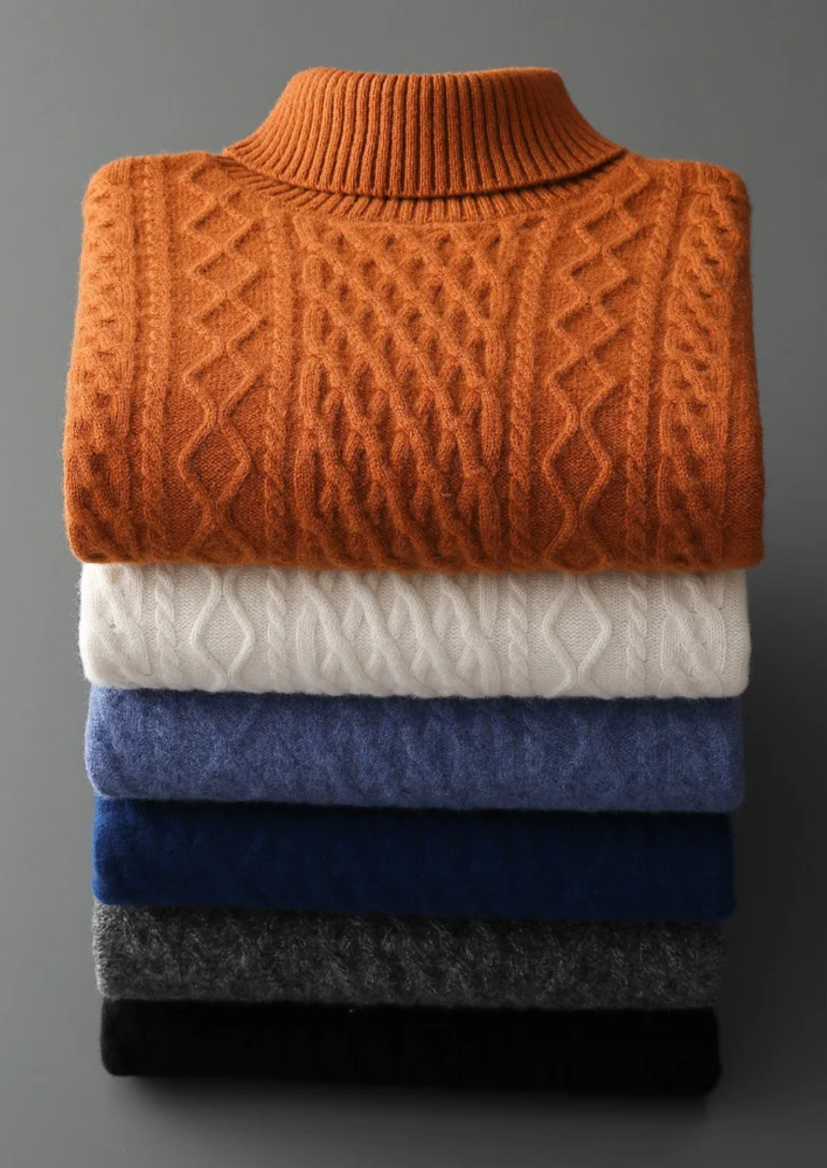 Bolzano Cable-Knit Rollneck, view 6