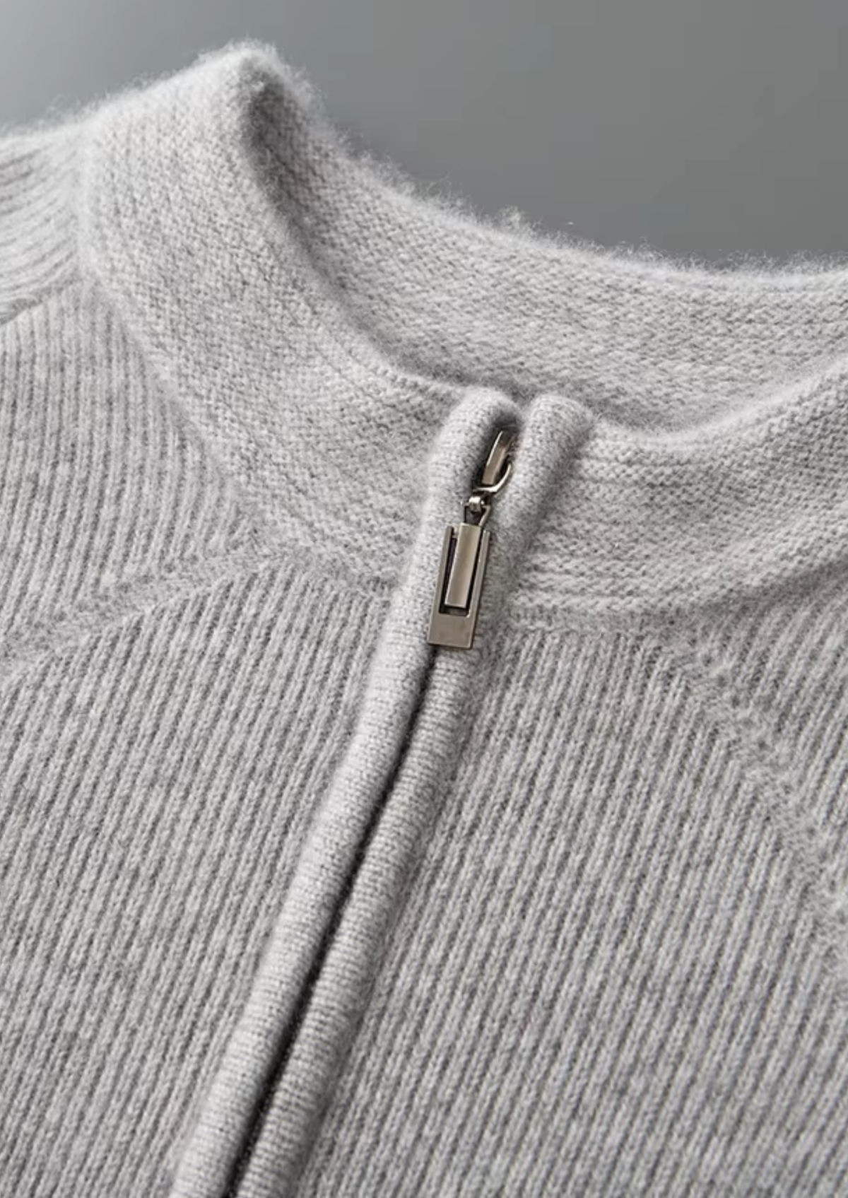 Udine Merino Ribbed Zip Cardigan