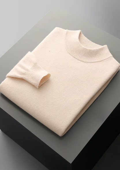 Biella Merino Mock Neck
