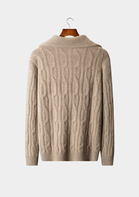 Aosta Cashmere Cable Half-Zip