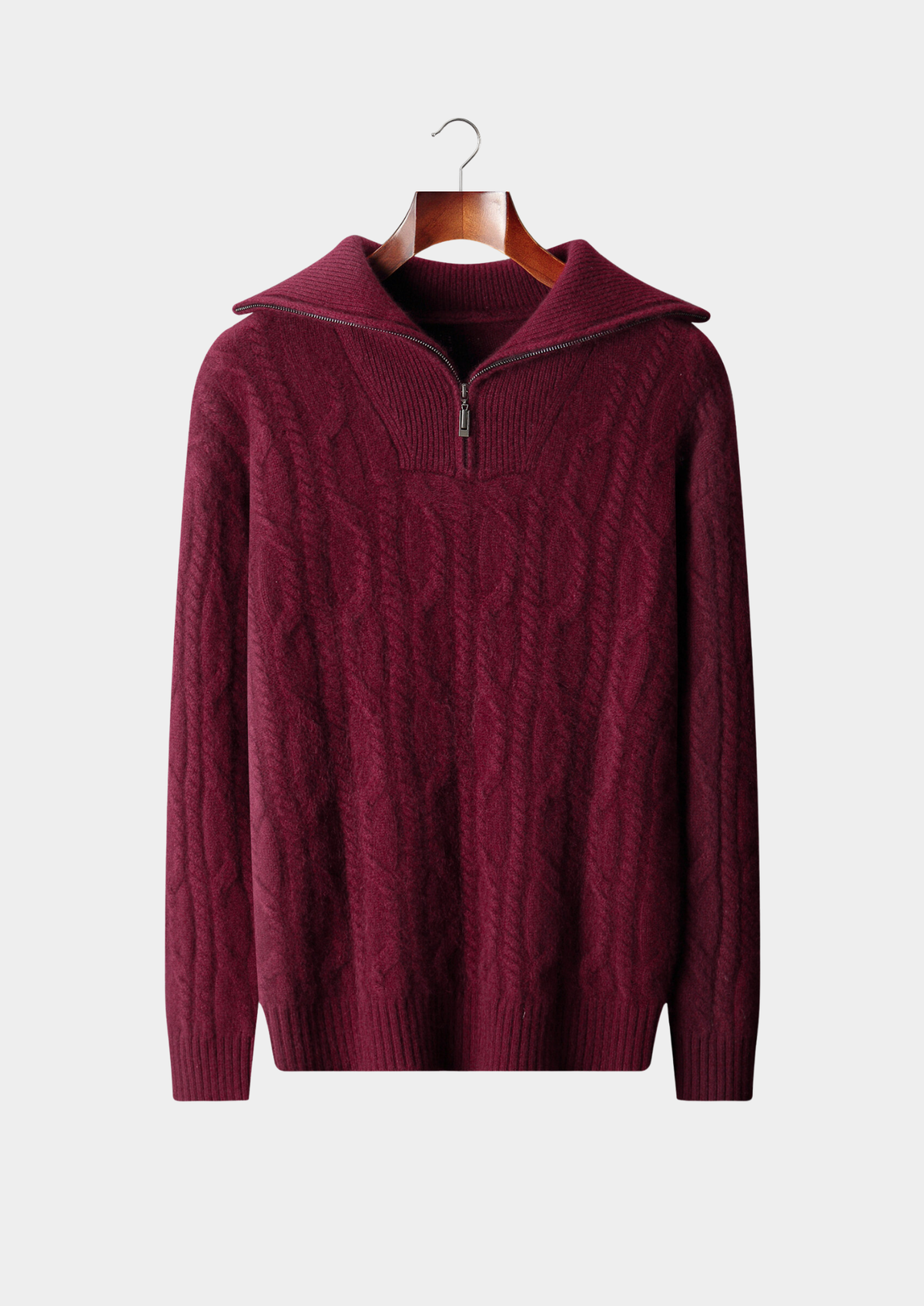 Aosta Cashmere Cable Half-Zip