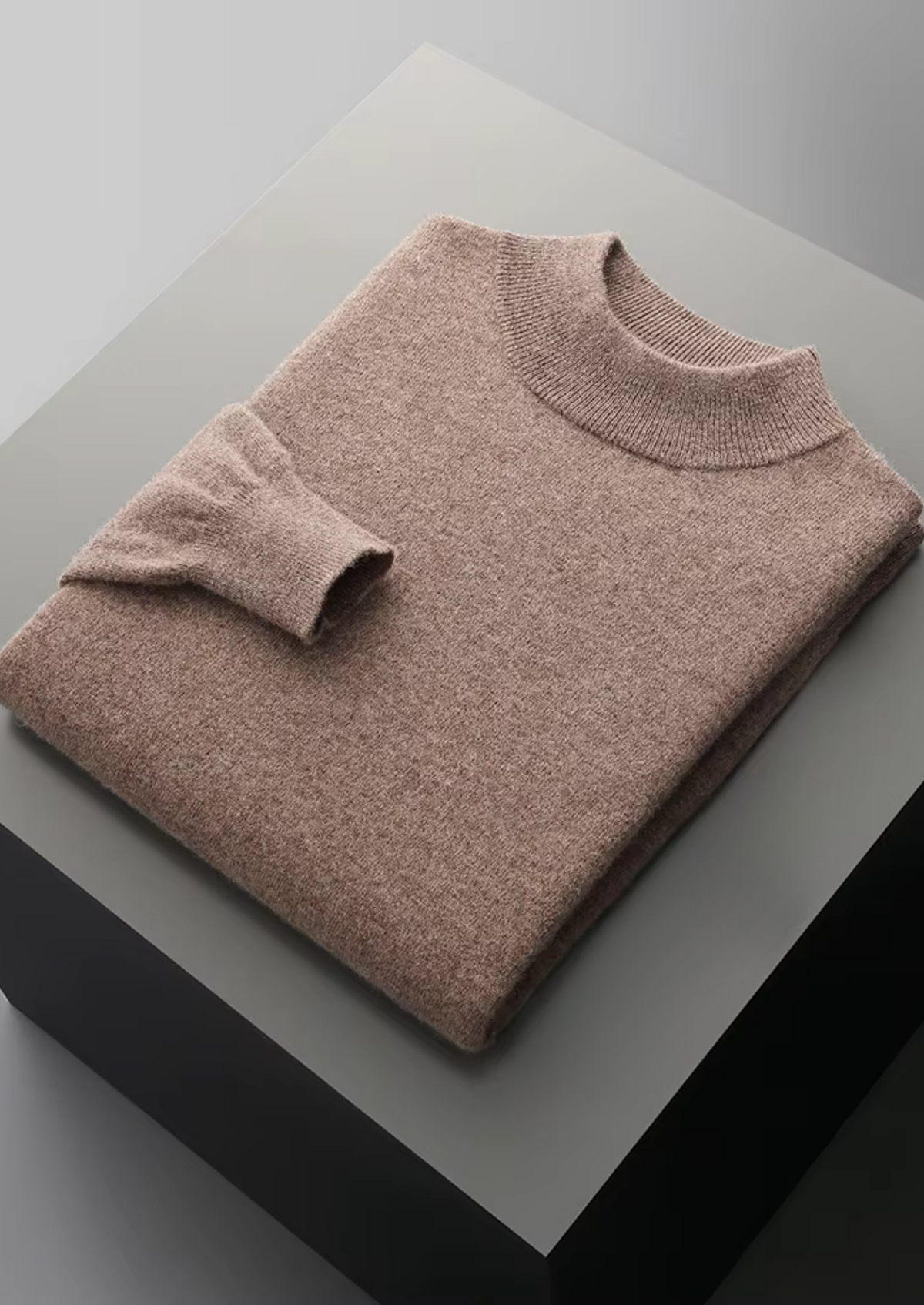 Biella Merino Mock Neck