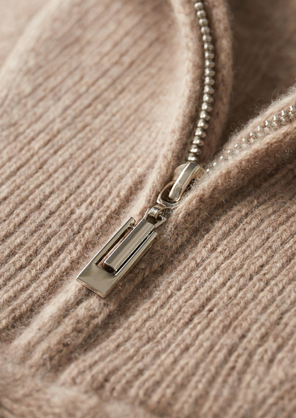 Aosta Cashmere Cable Half-Zip
