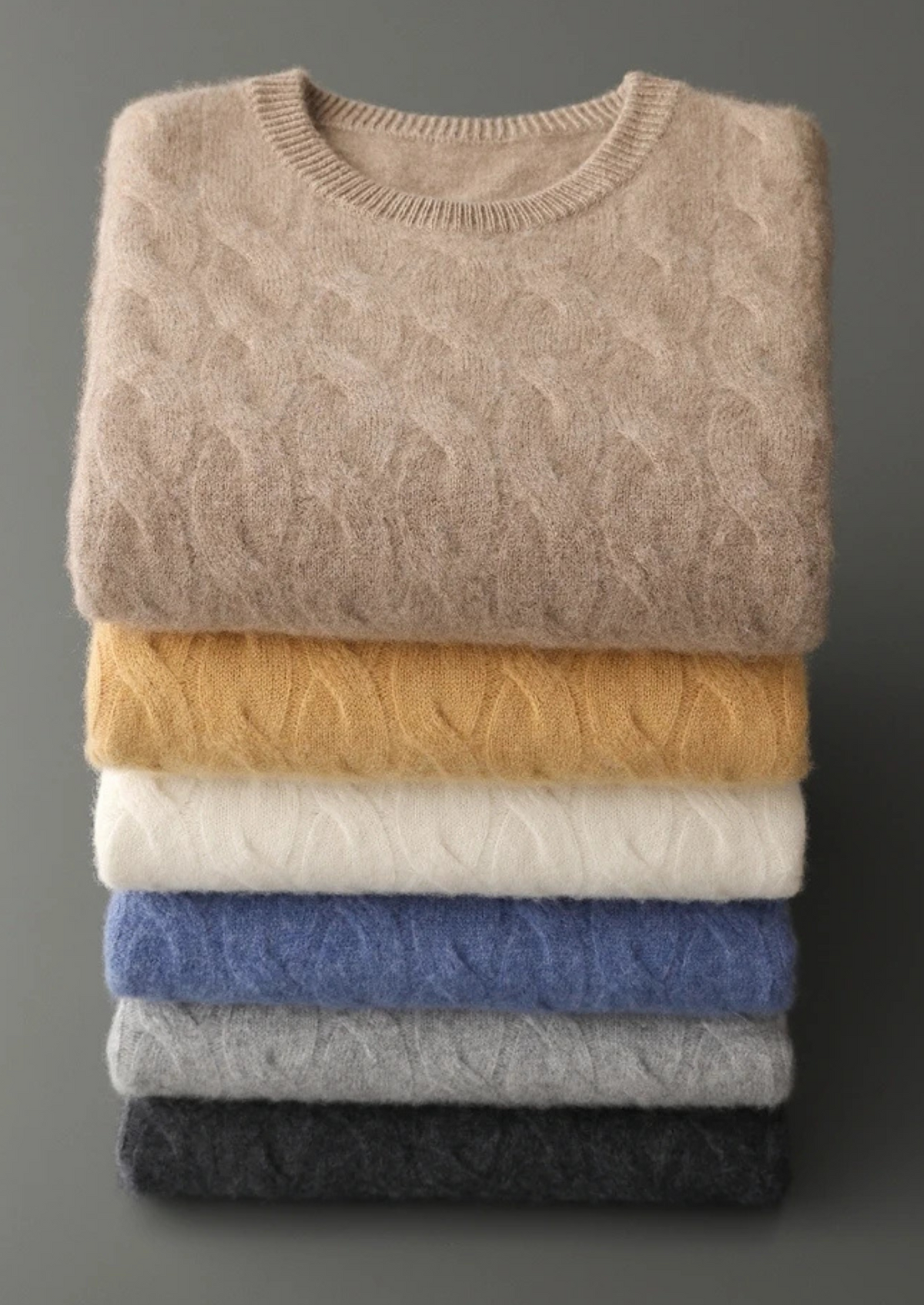 Dolomiti Cashmere Cable Crewneck