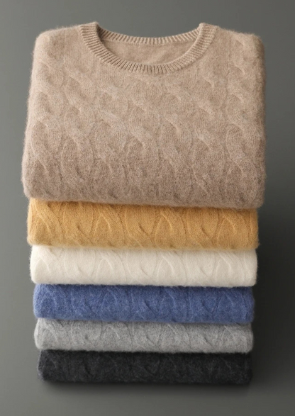 Dolomiti Cashmere Cable Crewneck