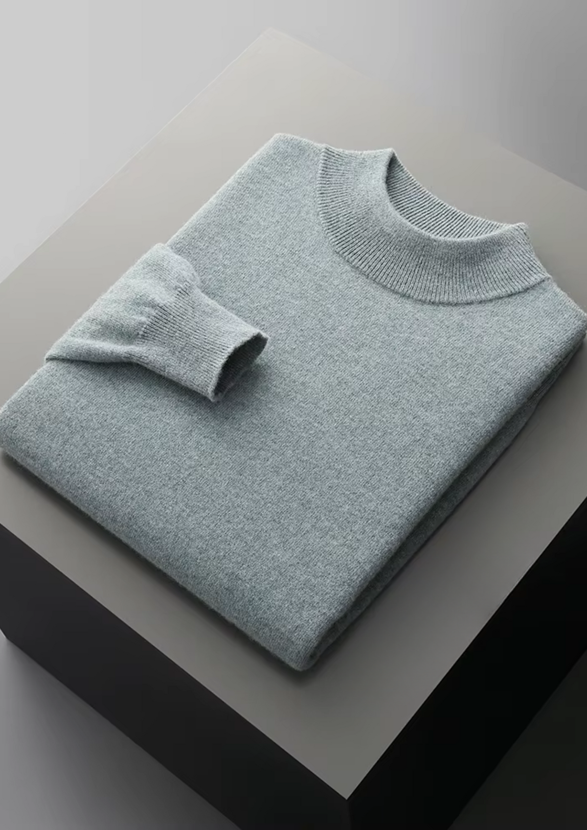 Biella Merino Mock Neck