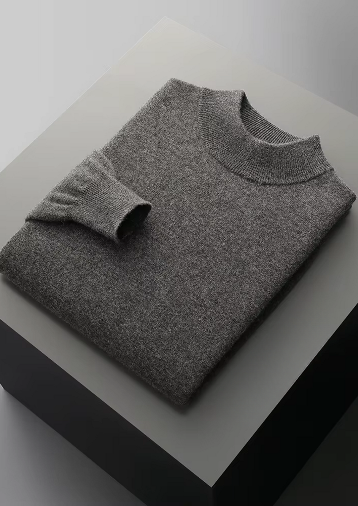 Biella Merino Mock Neck