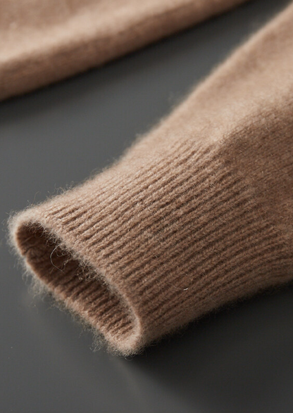 Verona Cashmere Button-Neck Sweater