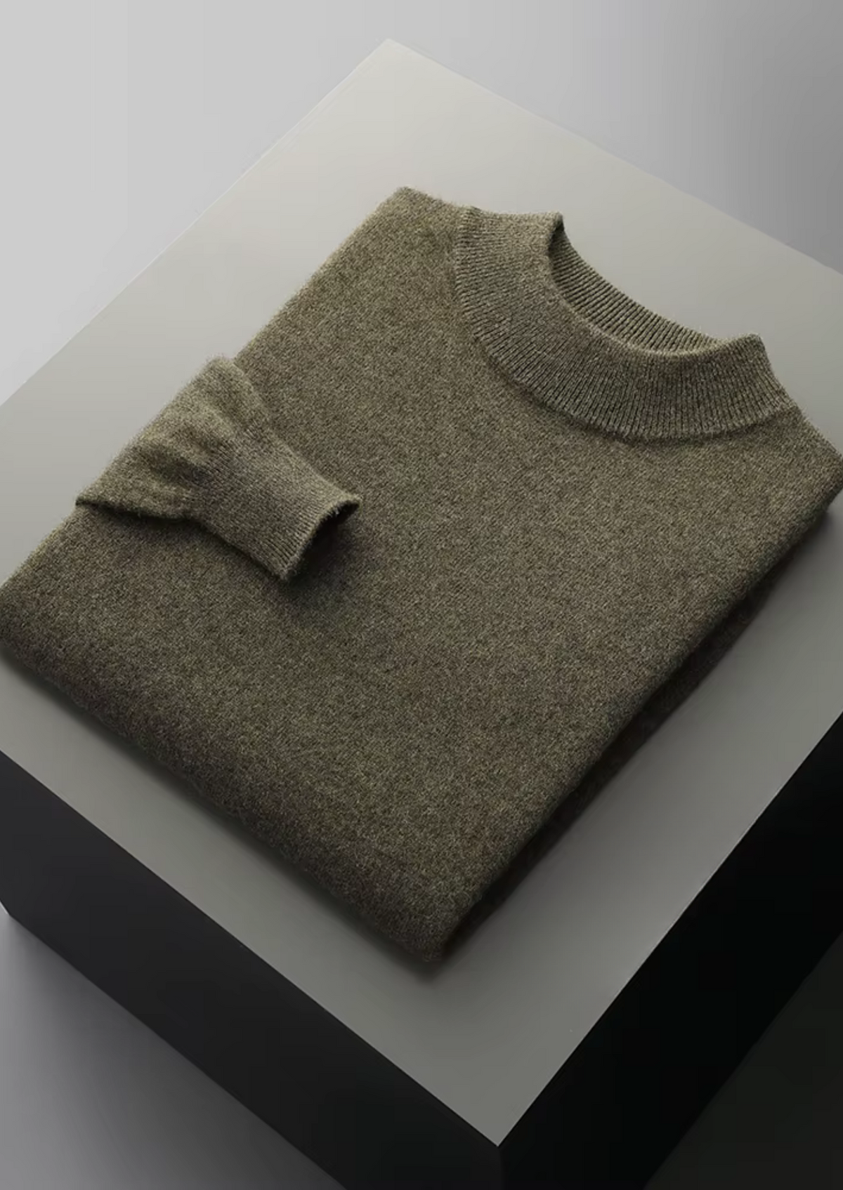 Biella Merino Mock Neck