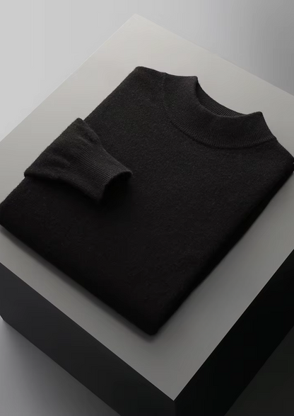 Biella Merino Mock Neck