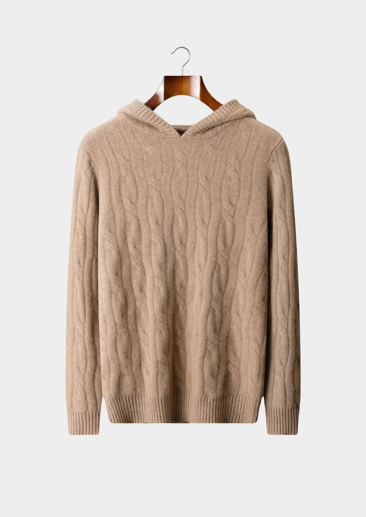 Livigno Cashmere Cable Hoodie