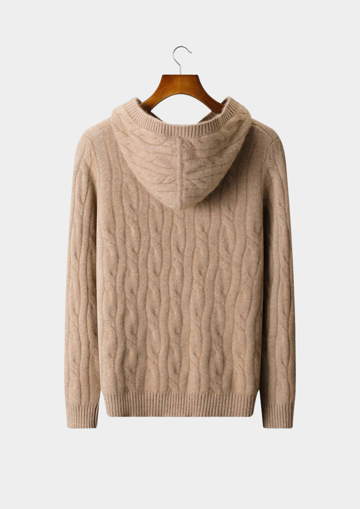 Livigno Cashmere Cable Hoodie