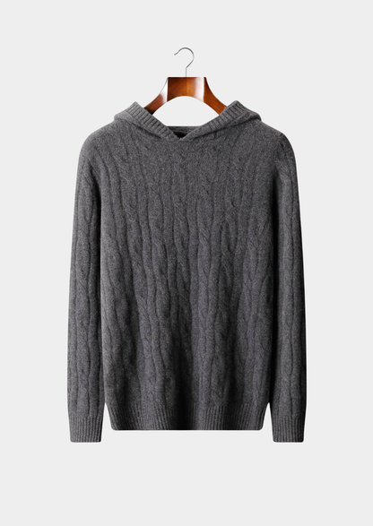 Livigno Cashmere Cable Hoodie
