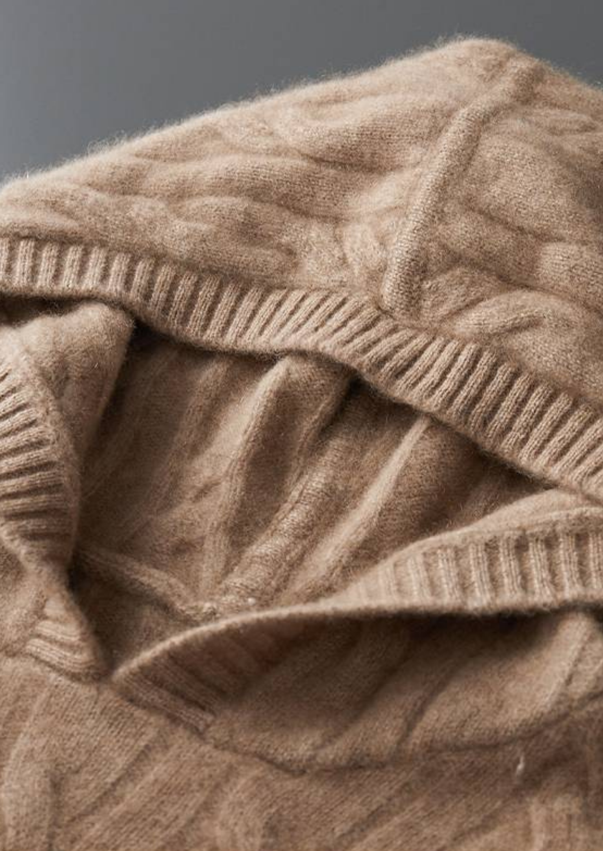 Livigno Cashmere Cable Hoodie