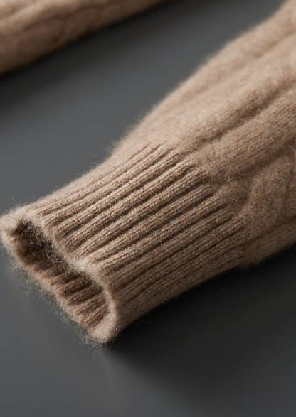 Livigno Cashmere Cable Hoodie