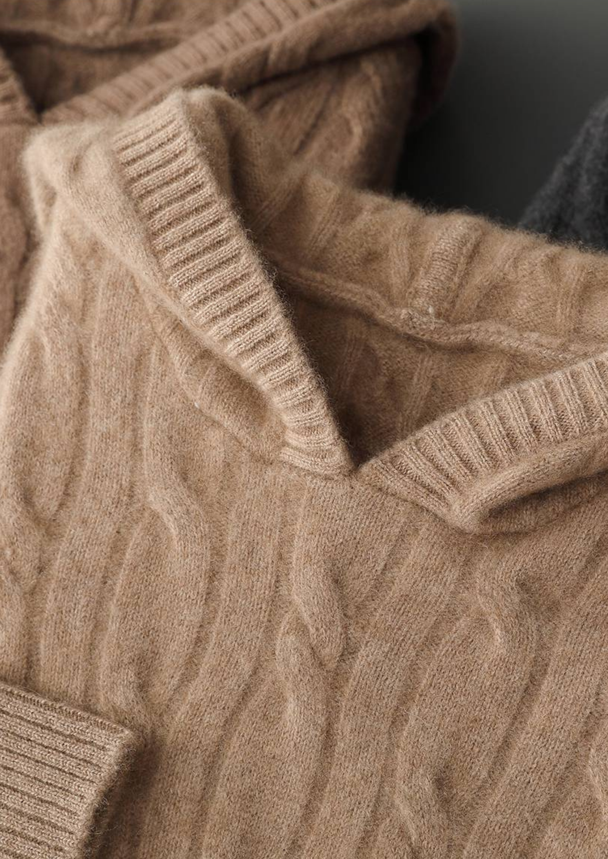 Livigno Cashmere Cable Hoodie