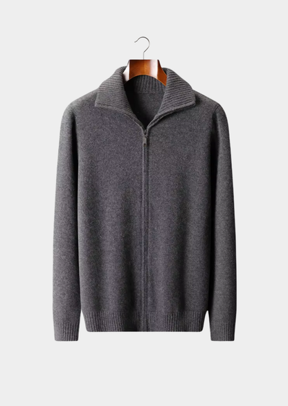 Asiago Cashmere Funnel Neck Cardigan