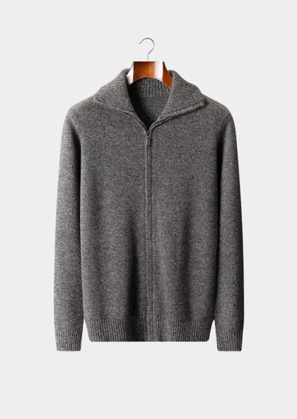 Asiago Cashmere Funnel Neck Cardigan