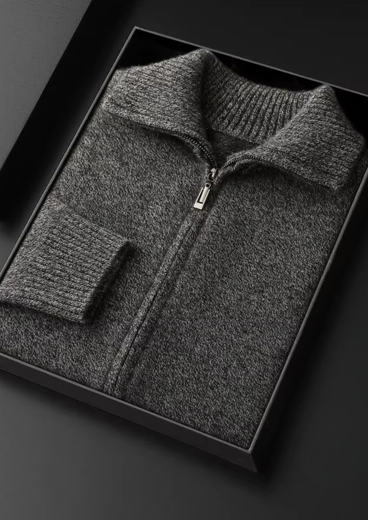 Asiago Cashmere Funnel Neck Cardigan