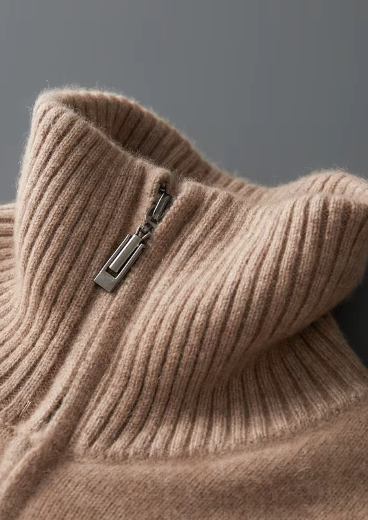 Asiago Cashmere Funnel Neck Cardigan