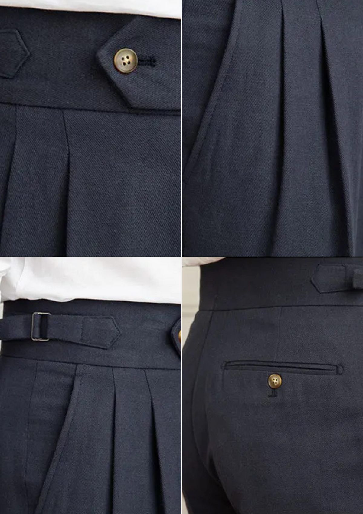 Ravello Pleated Linen Trousers