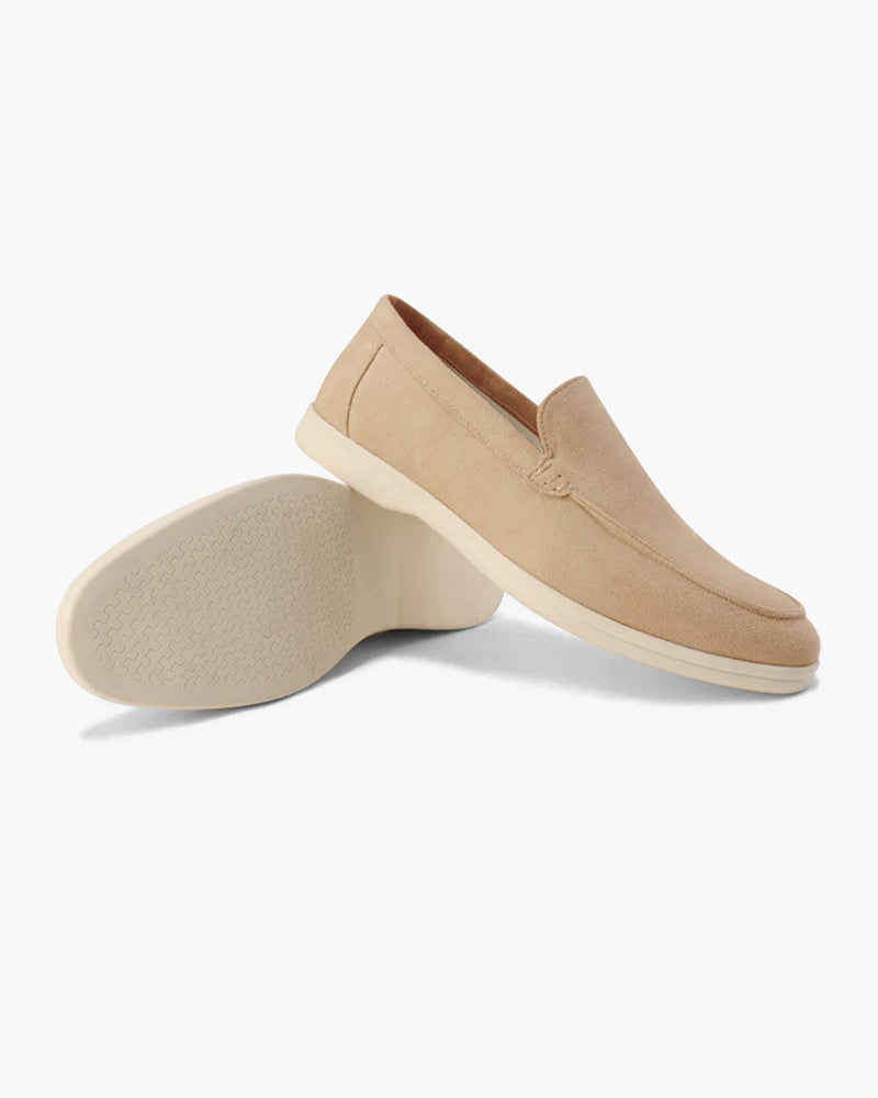 The Paladino Suede Loafer in Light Brown