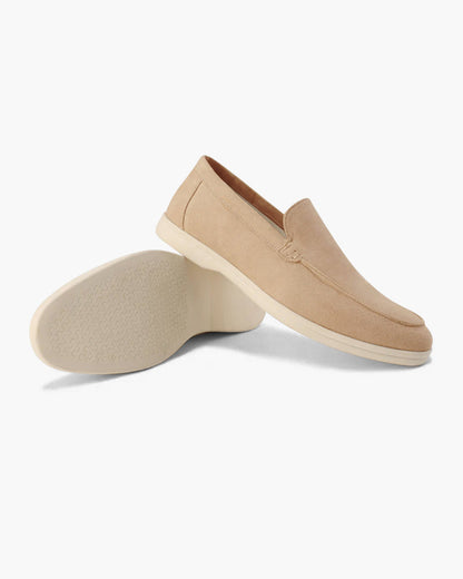 The Paladino Suede Loafer in Light Brown