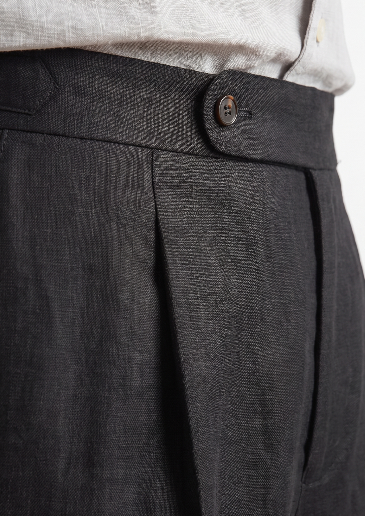 Lucca Pleated Linen Trousers
