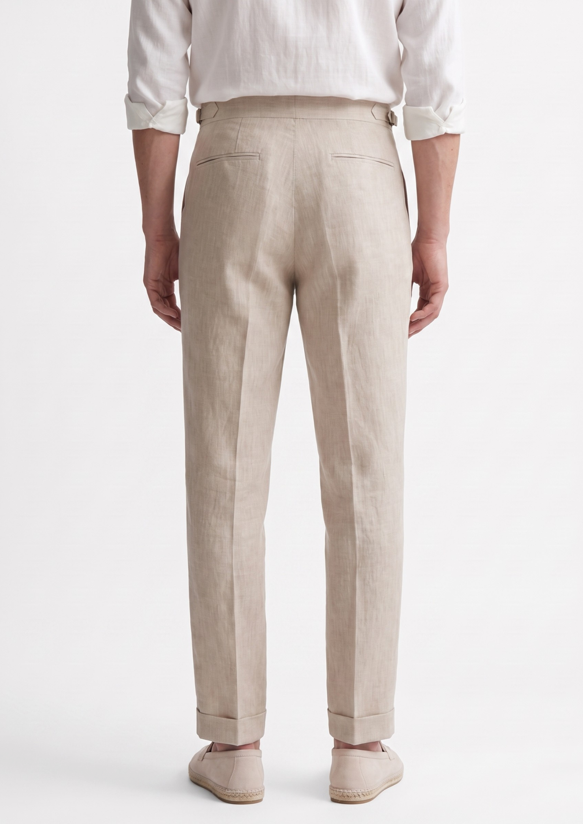 Lucca Pleated Linen Trousers
