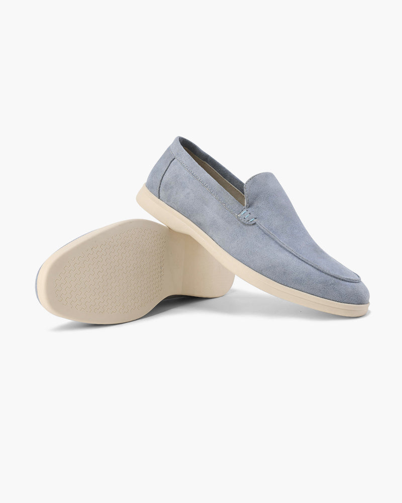 The Paladino Suede Loafer in Fog Blue