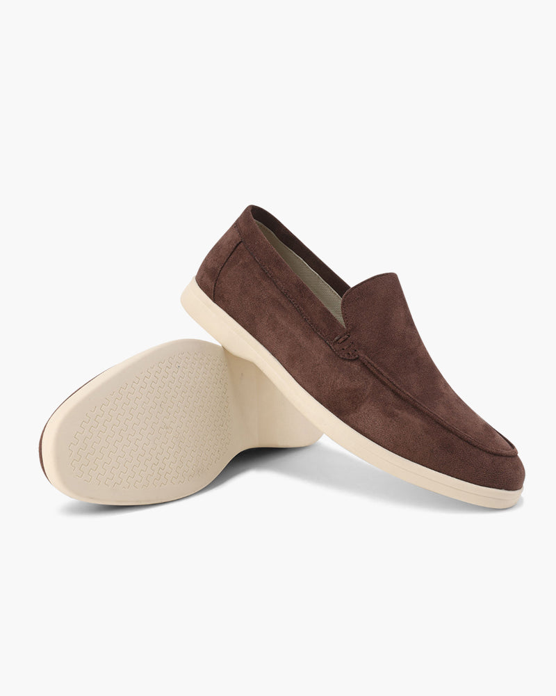 The Paladino Suede Loafer in Chocolate