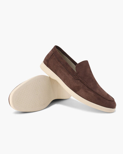 The Paladino Suede Loafer in Chocolate