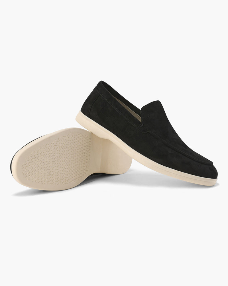 The Paladino Suede Loafer in Black
